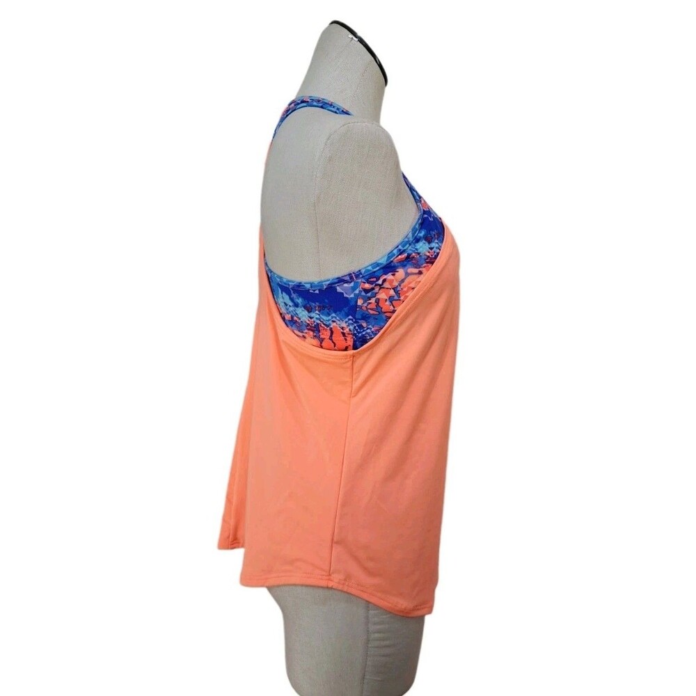 TYR Emerald Lake 2-in-1 Tankini TEMC7AH Coral Blue Size L (10/12) - Picture 5 of 16